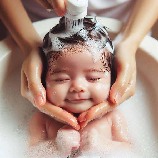 مراحل شستن موهای کودک