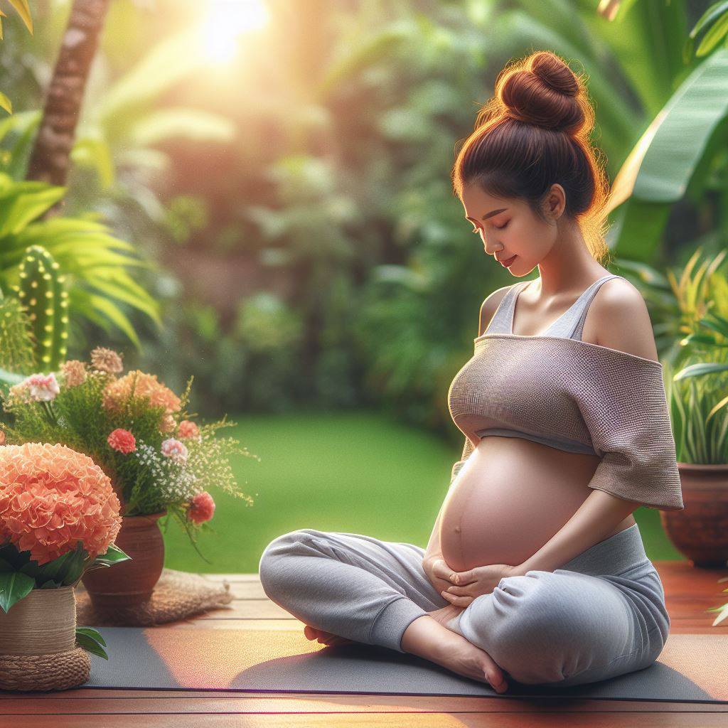 انجام حرکات یوگا برای مادران باردار